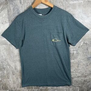 Drake Waterfowl Money Logo Short Sleeve T-Shirt duck hunting fishing Size Medium